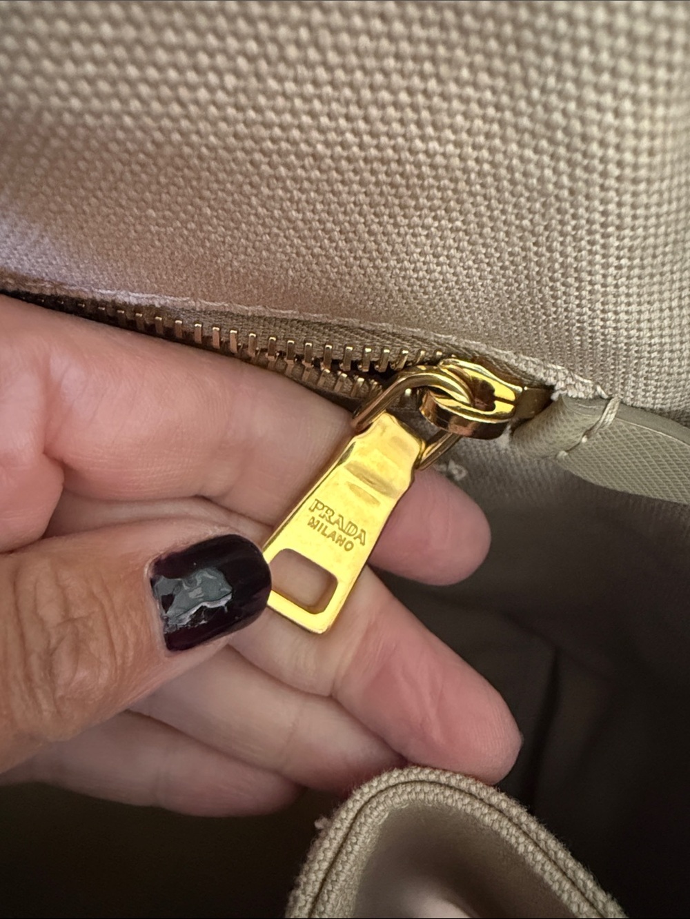 Prada preowned canvas bag - Picture 8 of 13